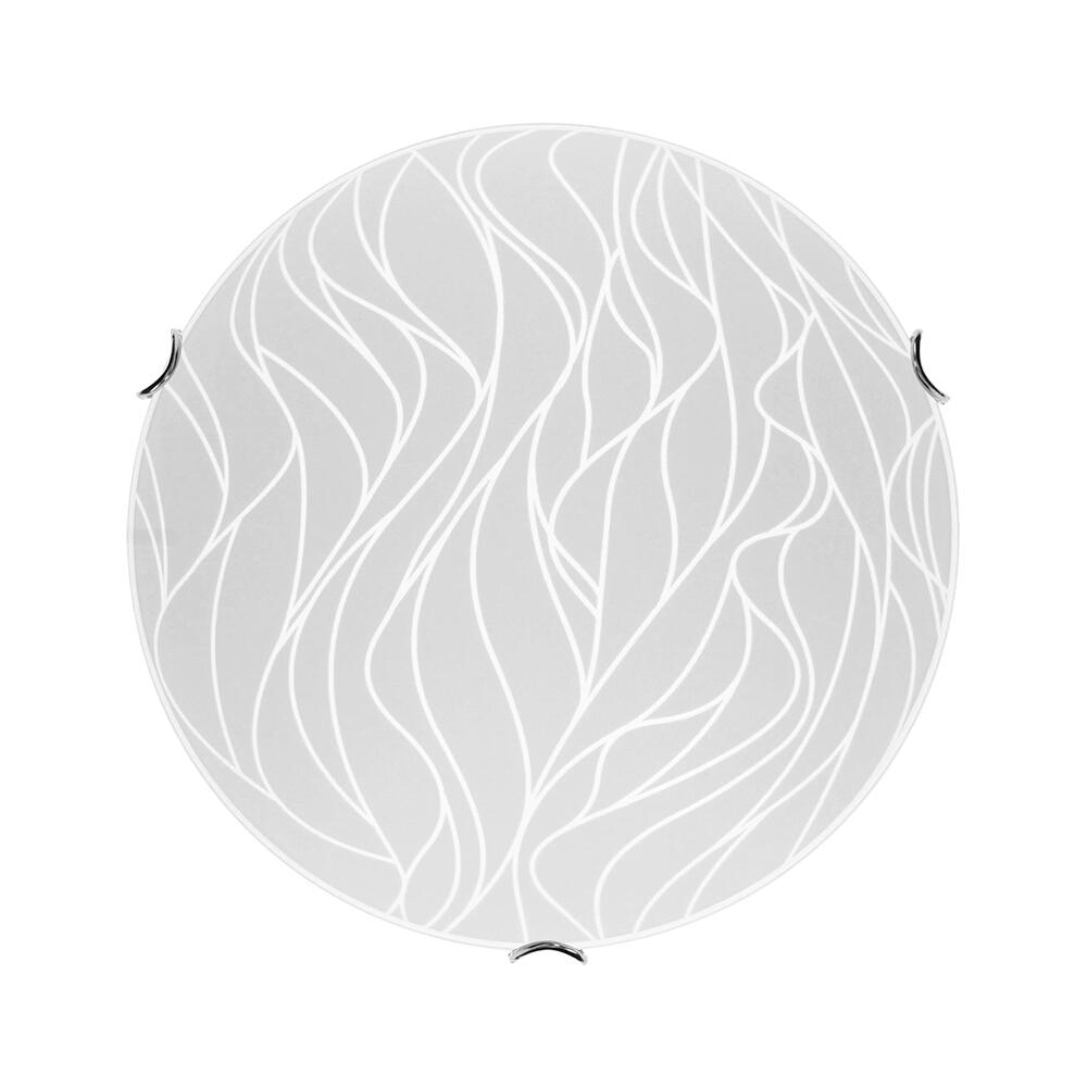 SPOT Light Deckenleuchte Wisconsin weiß Chrom Glas Metall H/D: ca. 11x40 cm