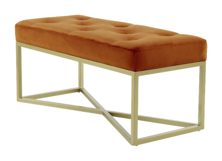 Sitzbank Diaz 101 orange B/H/T: ca. 40x40x90 cm