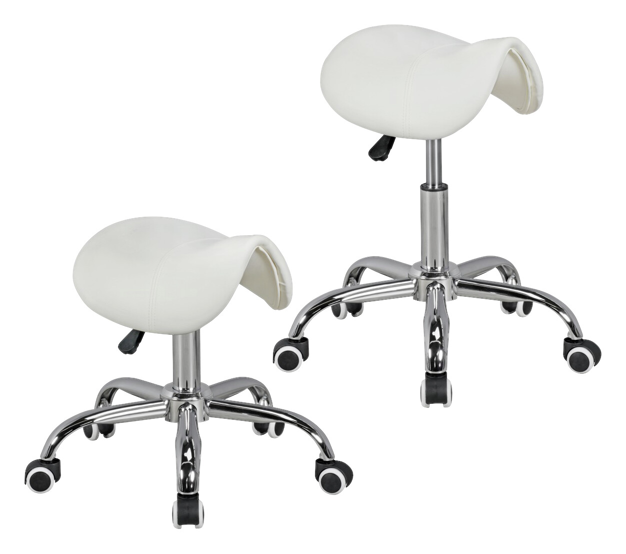 Hocker weiß Kunstleder