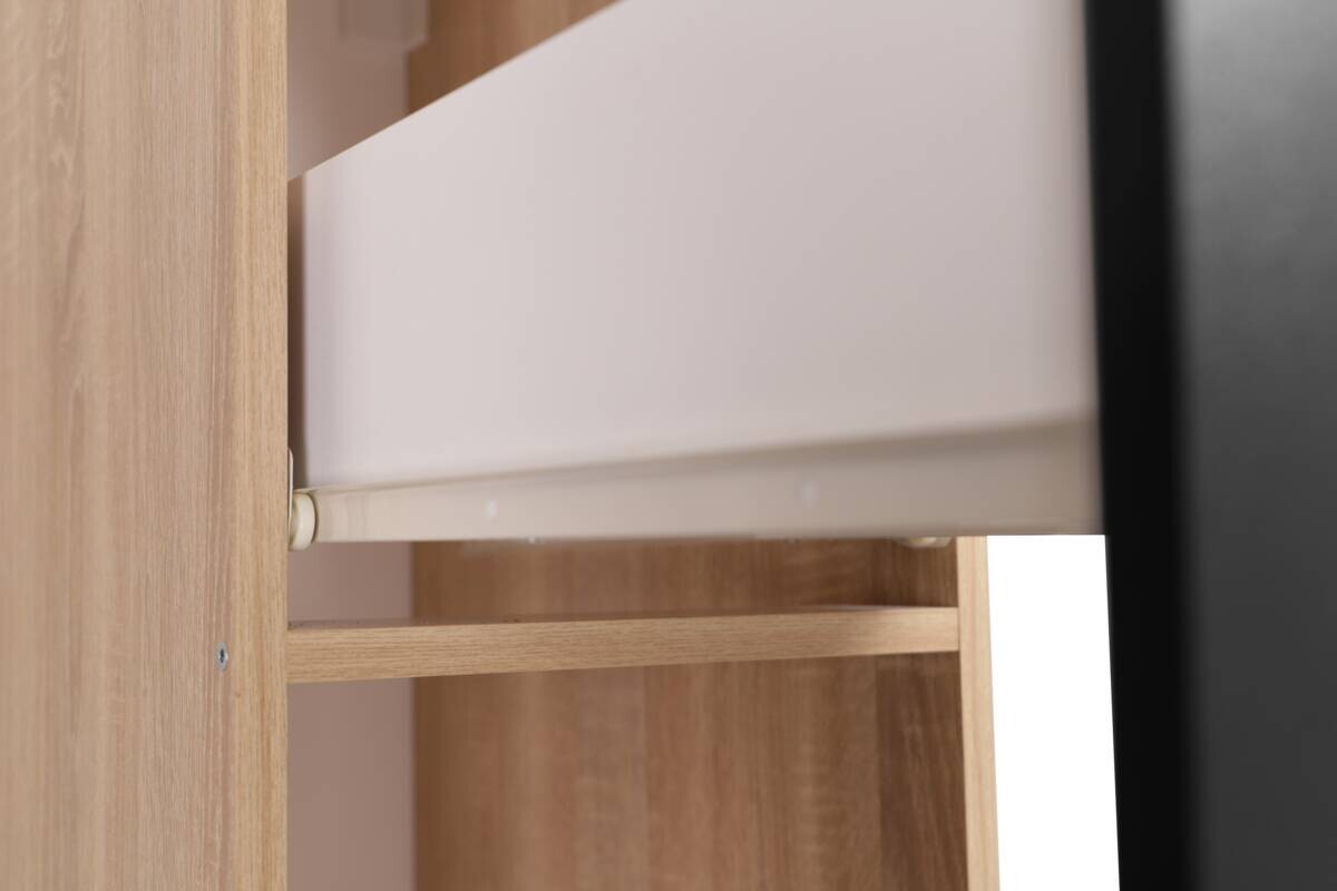 Apothekerschrank Merle schwarz B/H/T: ca. 30x145x60 cm