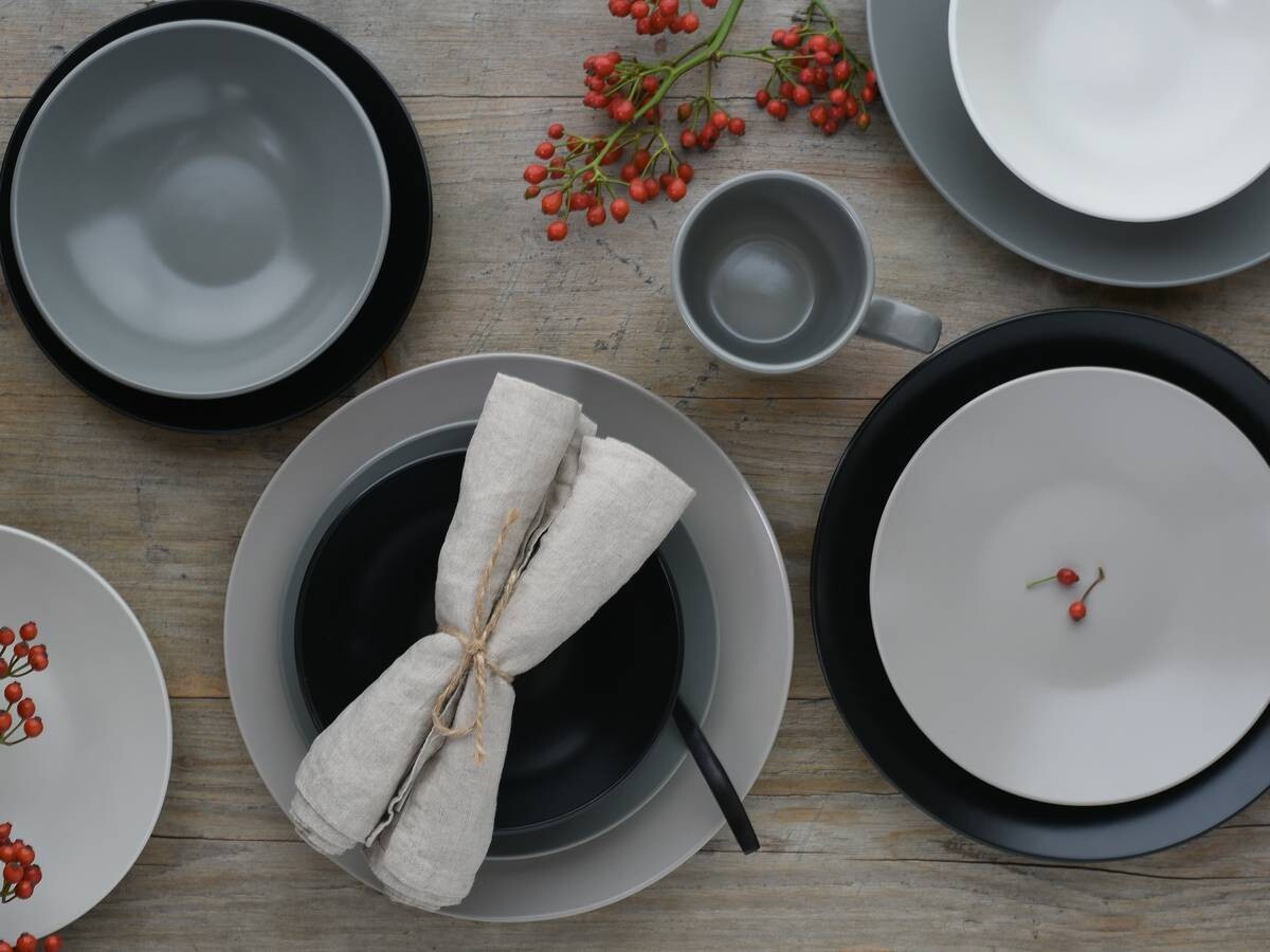 CreaTable Kombiservice Manhattan multicolor Steinzeug 16 tlg.