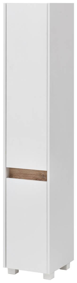 Hochschrank Cosmo perlweiß Optik B/H/T: ca. 30,2x164,5x33 cm