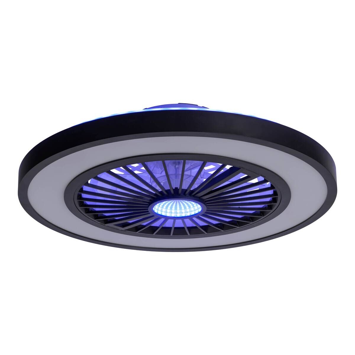 Näve Leuchten Deckenleuchte 1408622 schwarz Metall Kunststoff B/H/T: ca. 54x16x54 cm null 3 Brennstellen