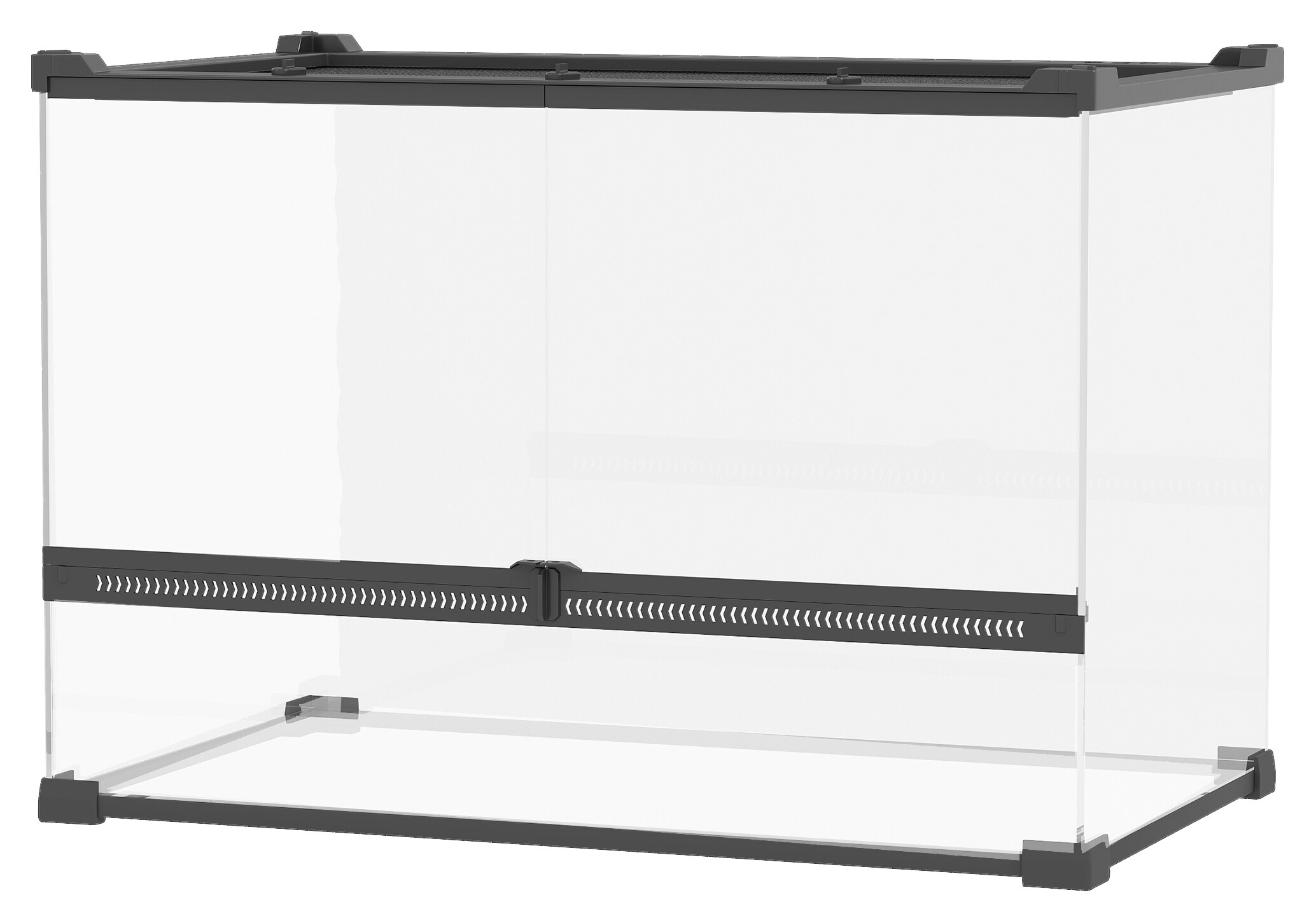 PawHut Terrarium schwarz Stahl B/H/L: ca. 30x35x50 cm