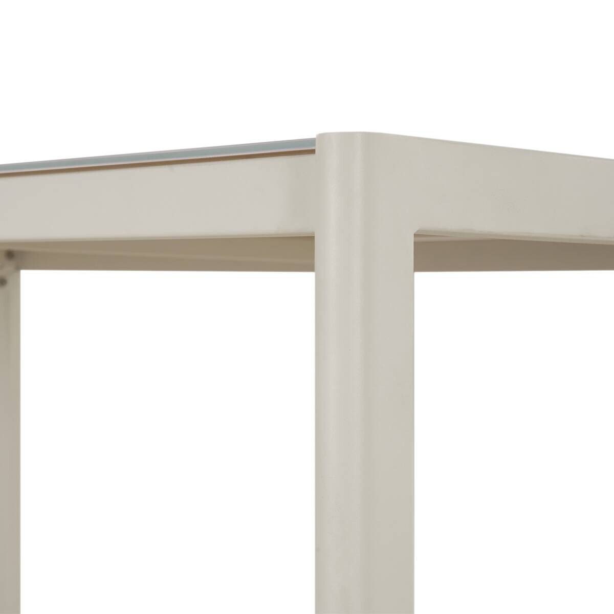 POCOline Gartentisch Florence beige Glas B/H/L: ca. 83x75x140 cm