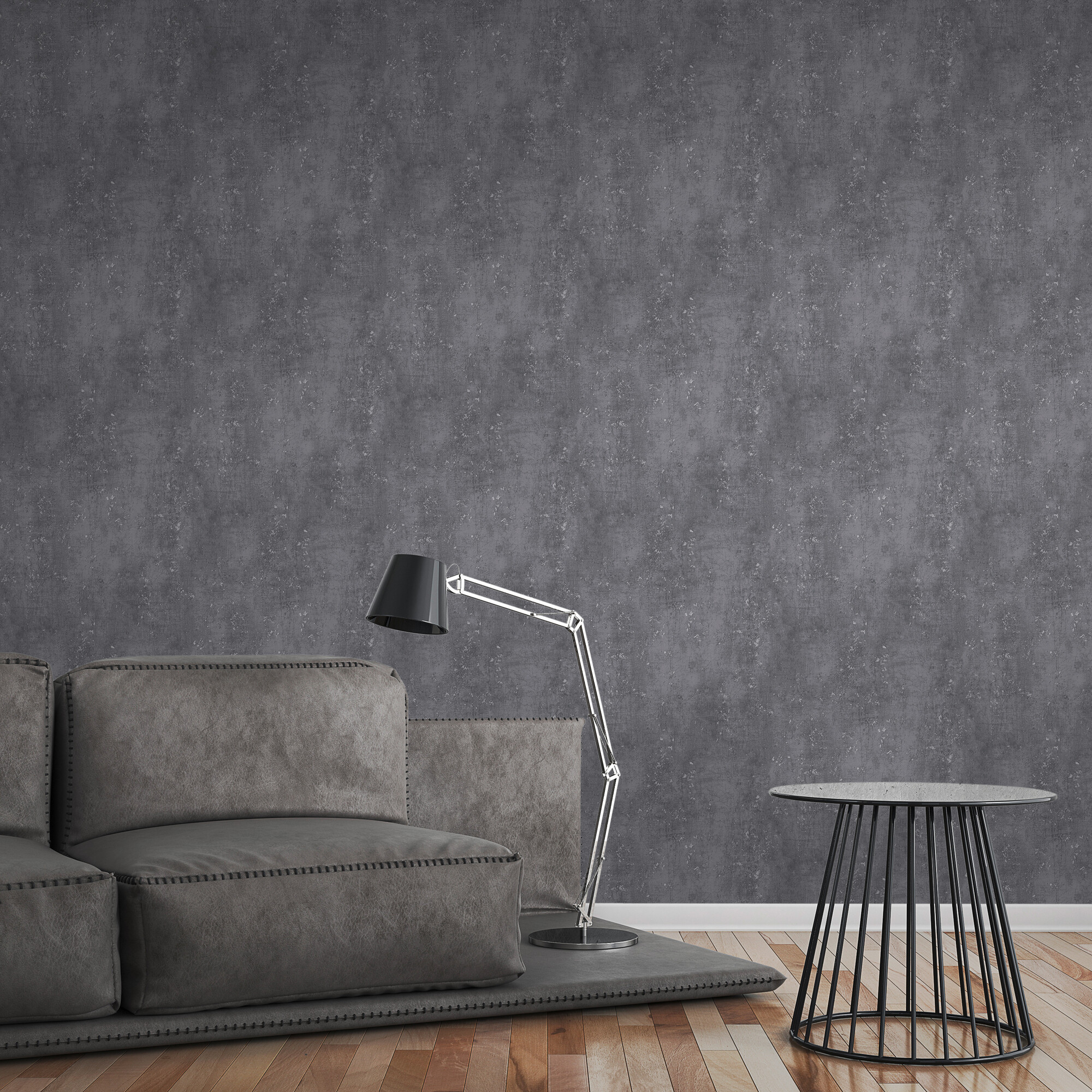 A.S.Creation Vliestapete anthrazit B/H/D: ca. 53x1005x8 cm