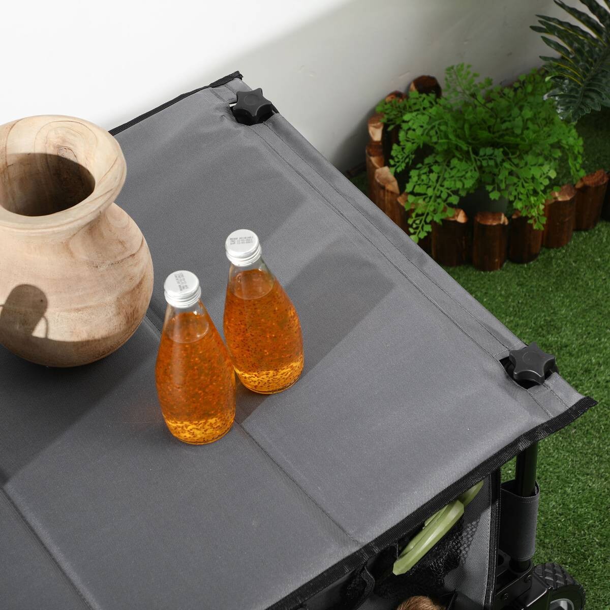 Outsunny Bollerwagen dunkelgrau B/H/L: ca. 55x93x108 cm