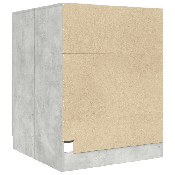 vidaXL Waschmaschinenschrank Beton B/H/T: ca. 70,5x91,5x71,5 cm