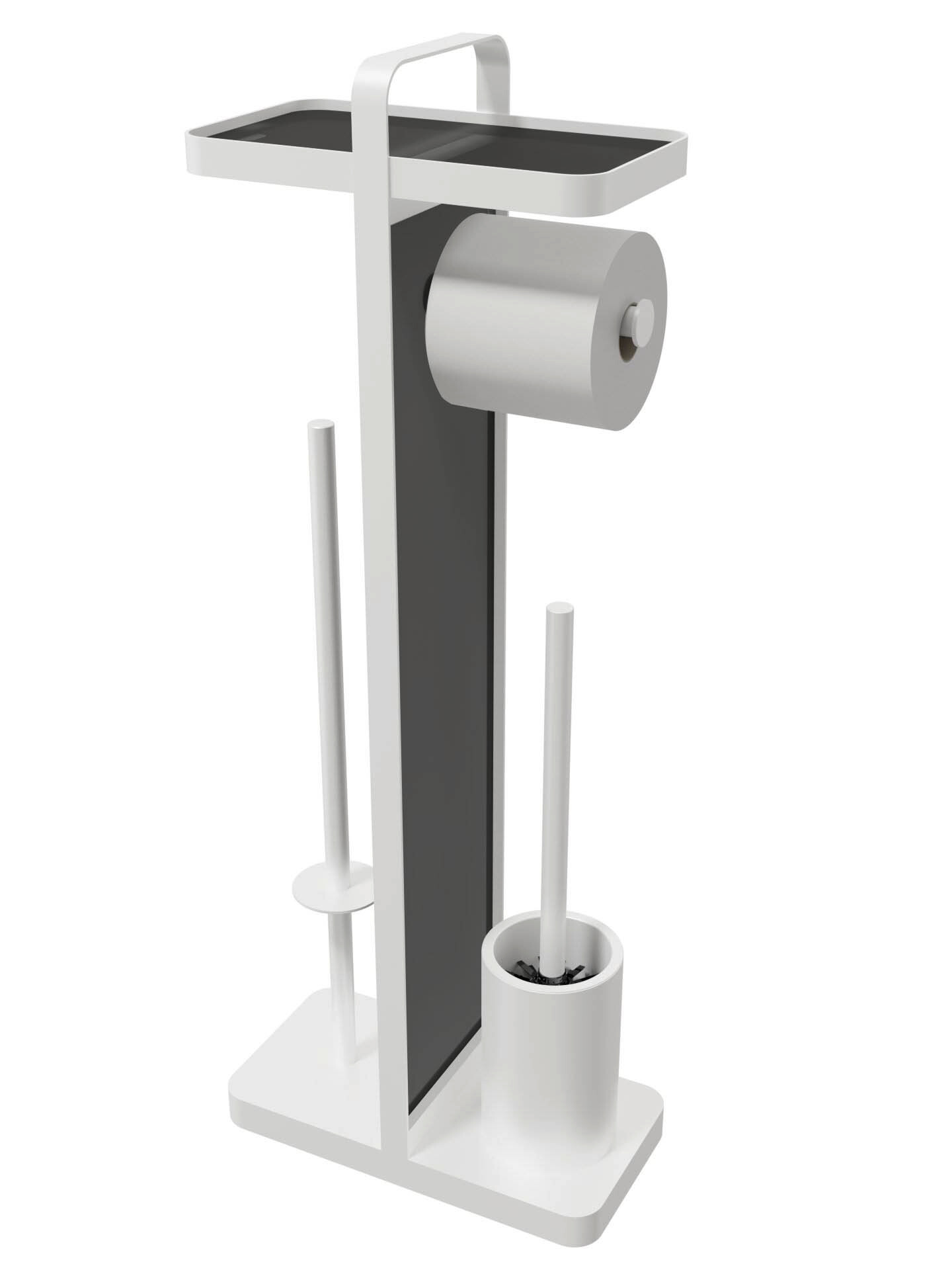 POCOline Stand-WC-Garnitur weiß Glas