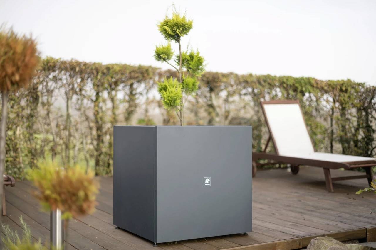 Herstera Garden Pflanzkasten anthrazit Metall B/H/L: ca. 70x70x70 cm