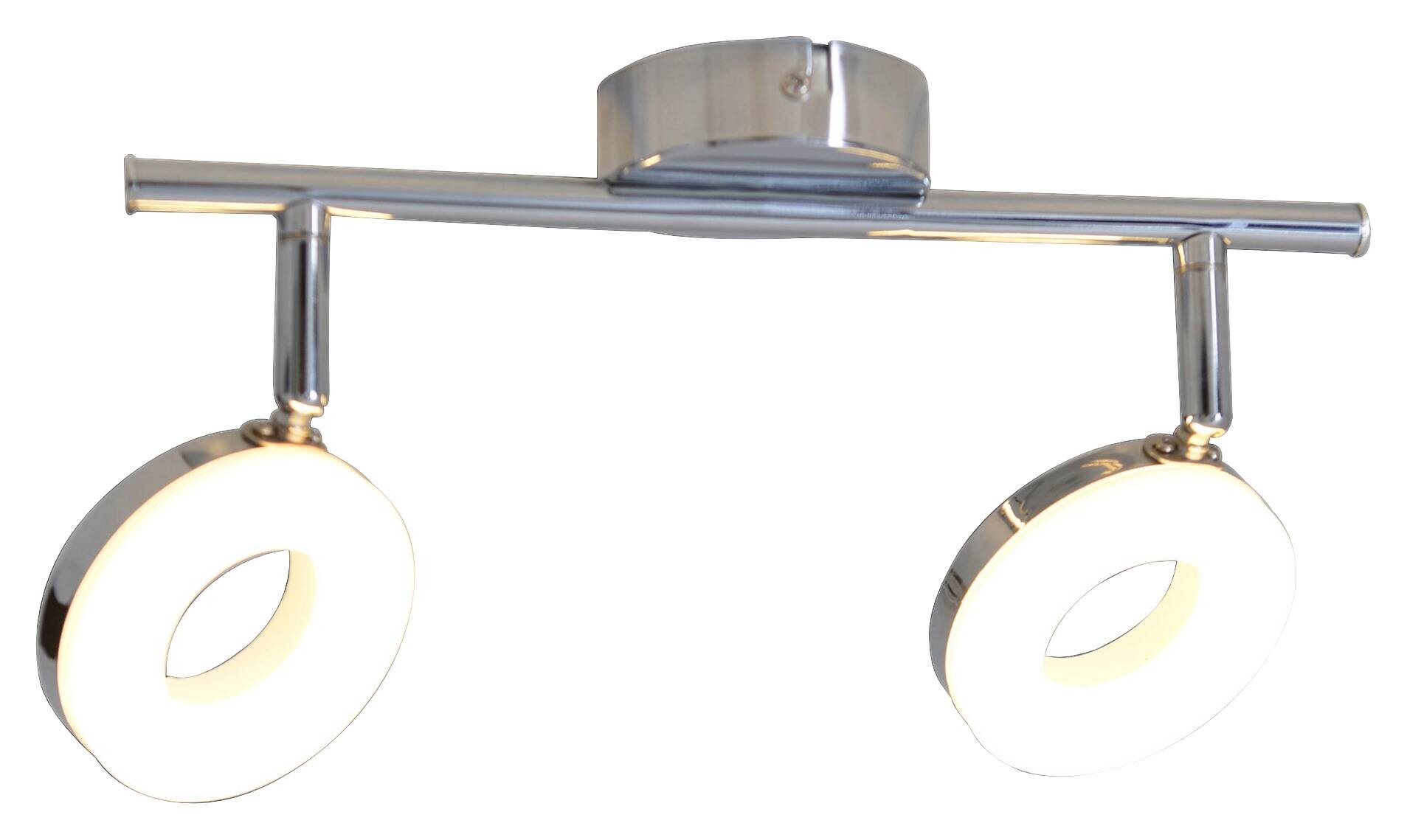 Näve Leuchten Spotleuchte 1197742 Chrom Kunststoff Metall B/H/T: ca. 9x18,5x30 cm 2 Brennstellen