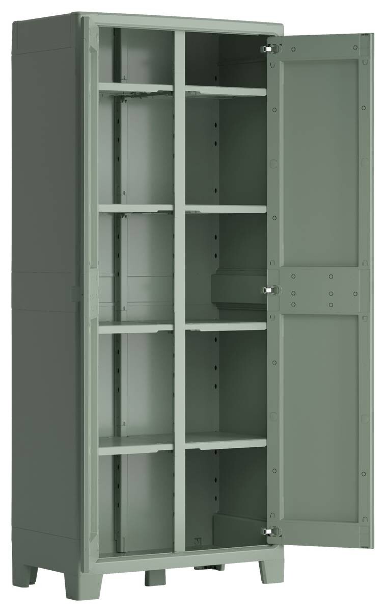 Keter Kunststoffschrank Planet Outdoor Jade Kunststoff B/H/T: ca. 80x182x44 cm