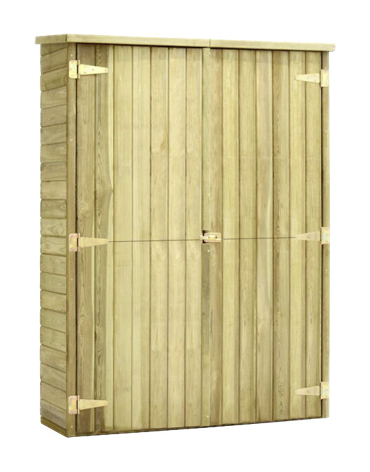 vidaXL Geräteschuppen braun B/H/T: ca. 123x171x50 cm