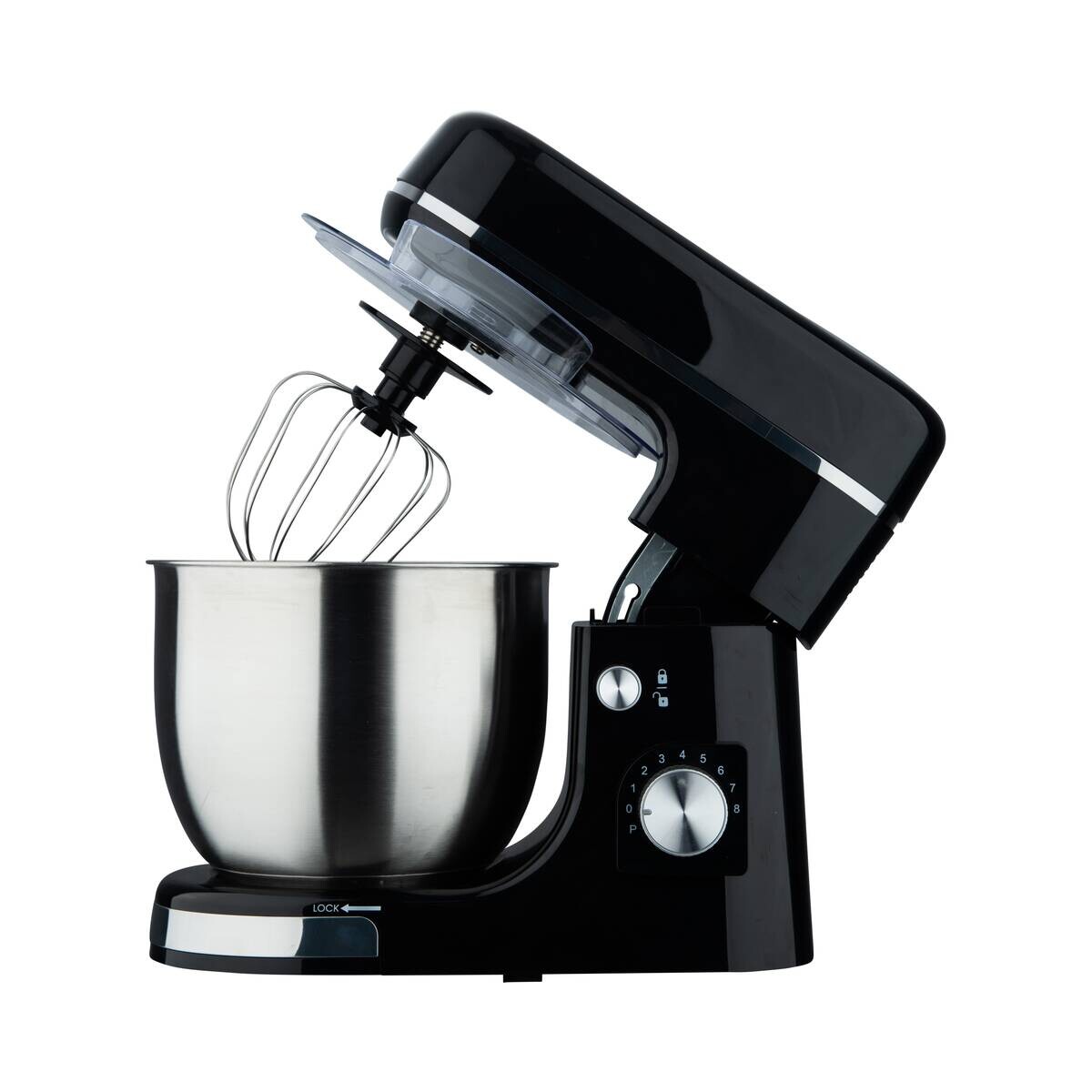 SWISS HOME Küchenmaschine schwarz silber Edelstahl B/H/L: ca. 23x33,5x38 cm