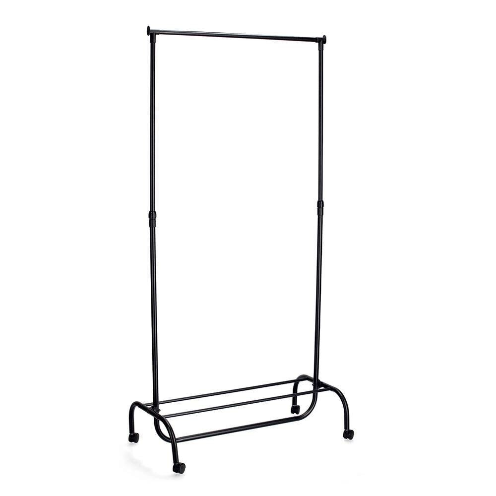 Zeller Kleiderständer schwarz Kunststoff B/H/L: ca. 43x175x86 cm