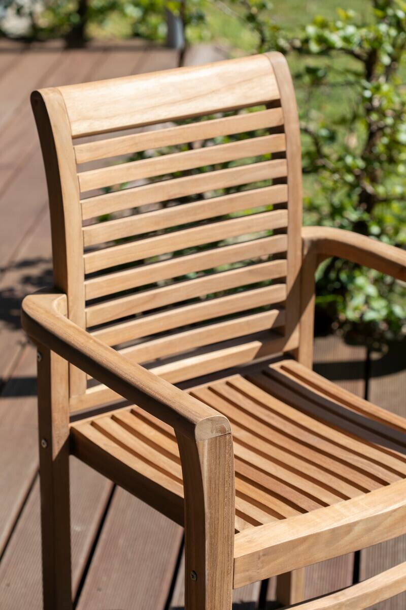 deVries Stapelsessel teak Teakholz B/H/L: ca. 52x92x63 cm deVries Stapelsessel teak Teakholz B/H/L: ca. 52x92x63 cm