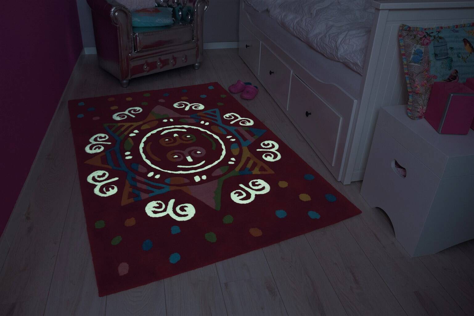 Arte Espina Kurzflorteppich Spirit Glowy 3145 rot B/L: ca. 110x160 cm