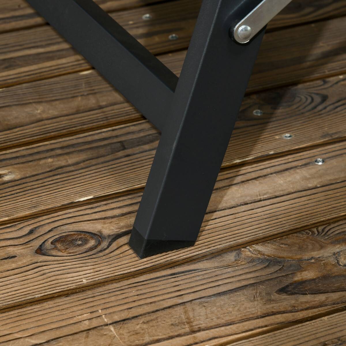 Outsunny Sonnenliege blau Aluminium B/H/L: ca. 165x102x66 cm