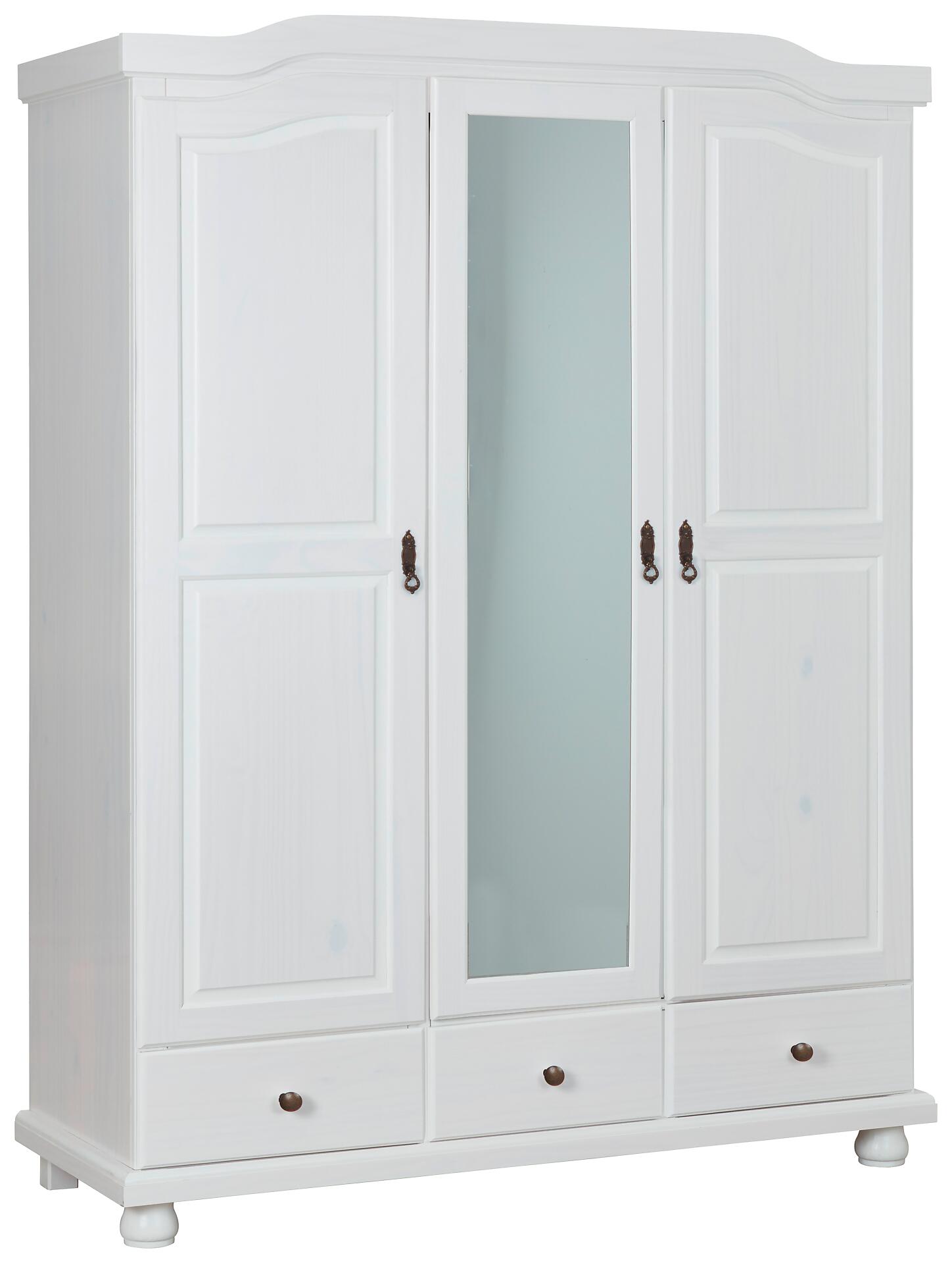 Kleiderschrank Kappl weiß B/H/T: ca. 150x198x56 cm