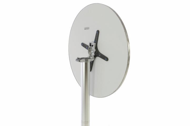 VCM Stehtisch silber Alu H/D: ca. 115x60 cm