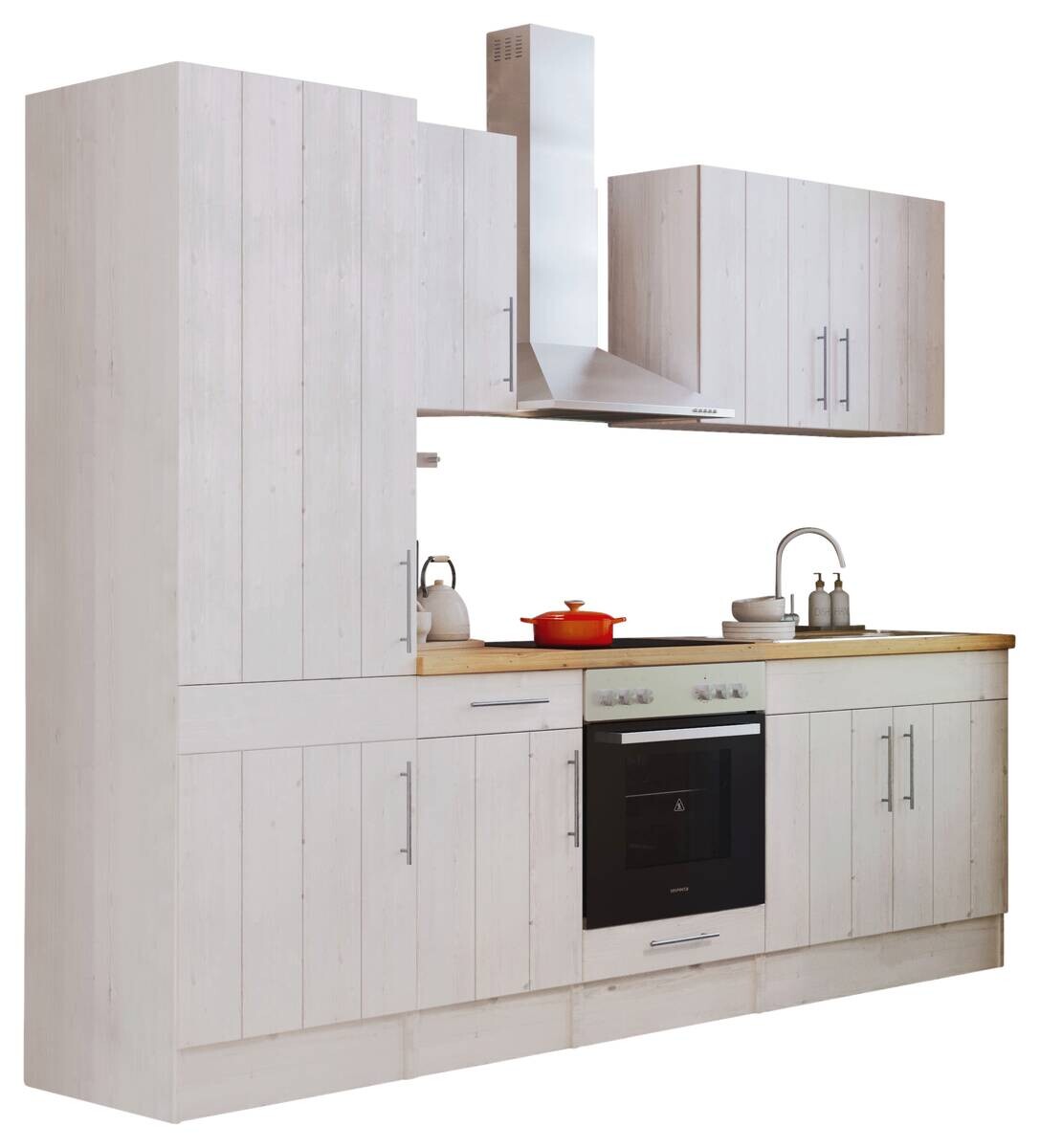 Respekta Küchenblock Premium weiß matt B/H/T: ca. 270x211x60 cm