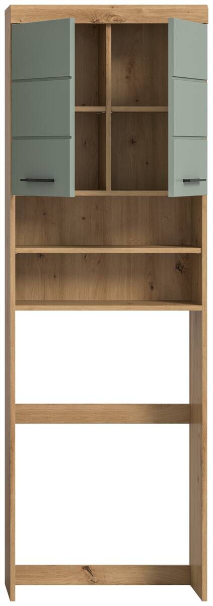 Waschmaschinenumbauschrank Scout Eiche Artisan Nachbildung salbei Nachbildung B/H/T: ca. 63x191x24 cm