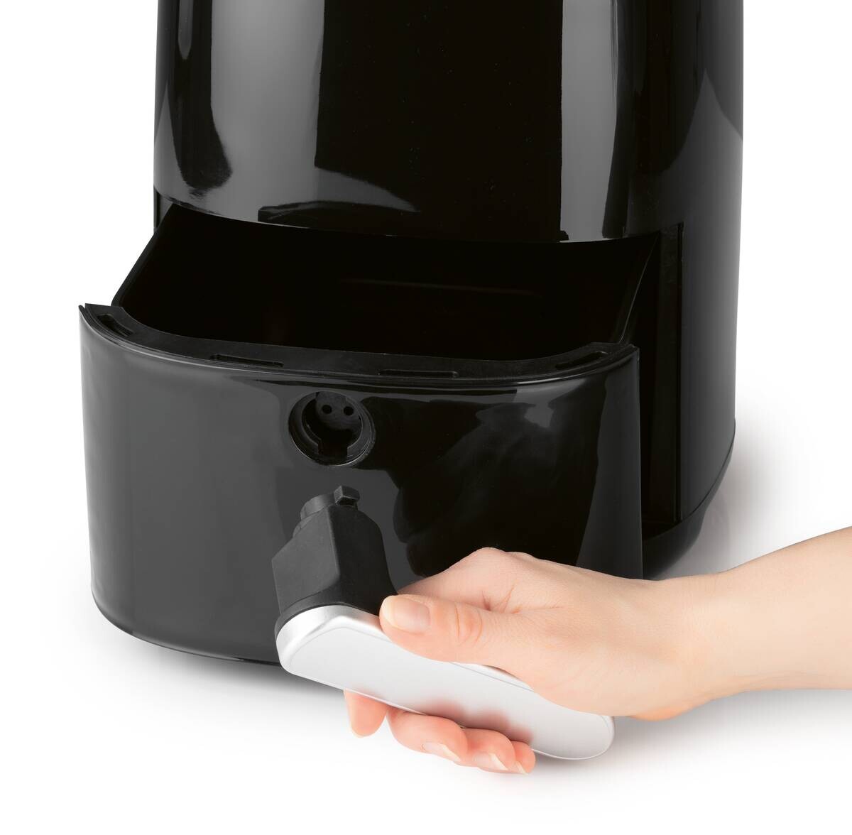 GOURMETmaxx Heißluftfritteuse schwarz Metall B/H/L: ca. 22,5x29,5x29 cm ca. 3,1 l