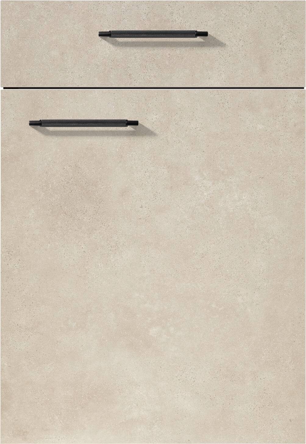 nobilia Winkelküche Riva Weißbeton Nachbildung B/T/L: ca. 275x60x175 cm