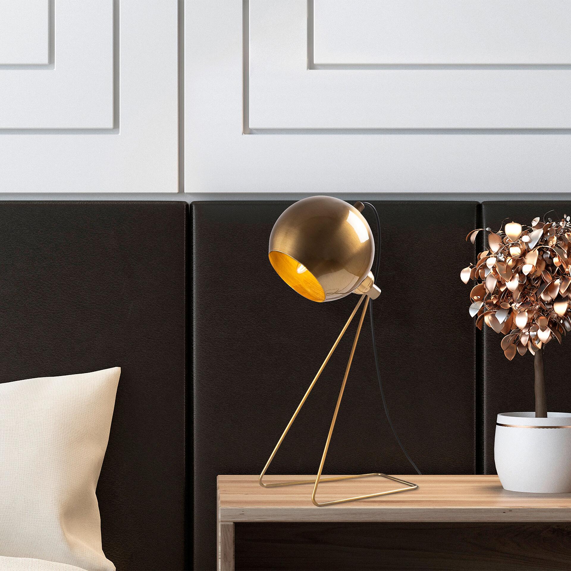 Opviq Tischleuchte Metall B/H/L: ca. 15x45x28 cm E14 1 Brennstellen