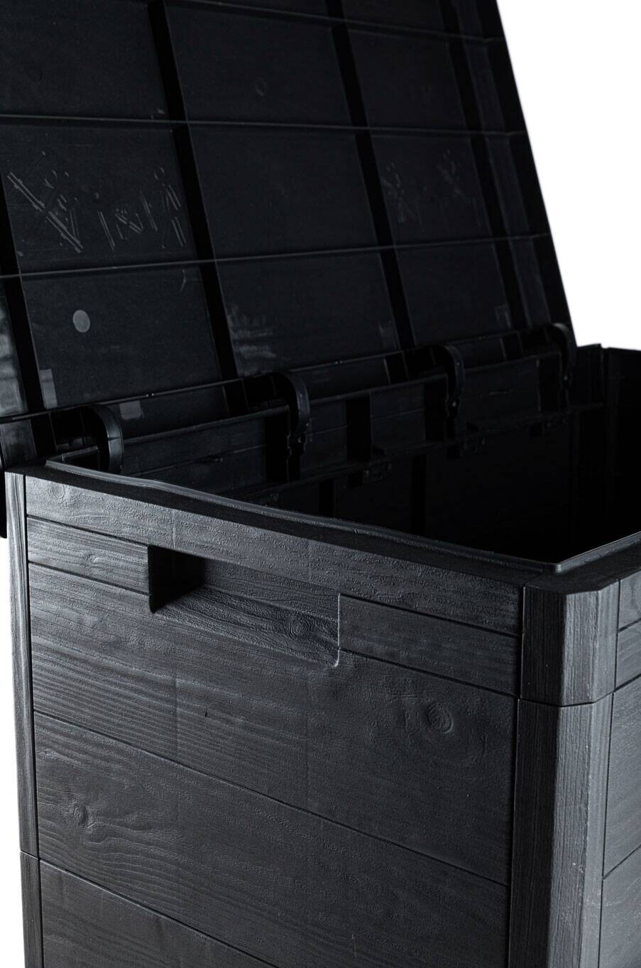 Toomax Aufbewahrungsbox Woodys anthrazit Kunststoff B/H/L: ca. 52,7x44,5x77,5 cm