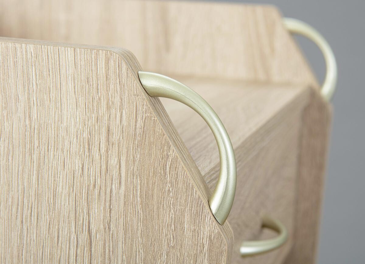 Rollcontainer Novi Eiche Sonoma Nachbildung B/H/T: ca. 40x65x36 cm