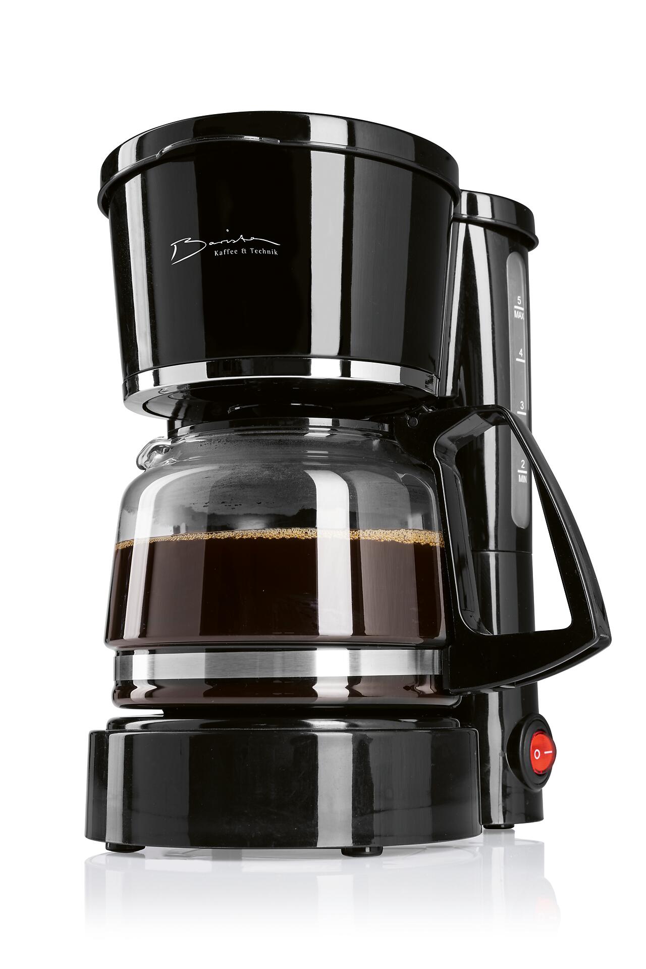 Barista Kaffeeautomat schwarz Kunststoff Glas B/H/L: ca. 20x23,5x15,5 cm