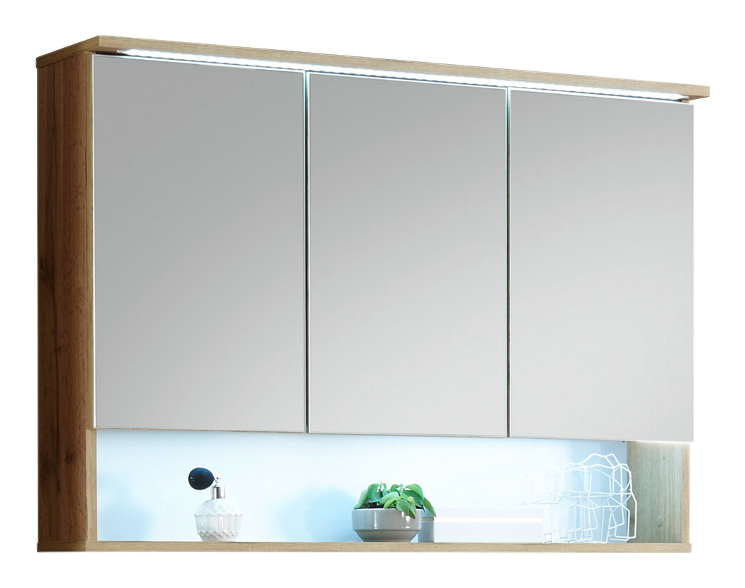 Spiegelschrank Best Wildeiche Nachbildung B/H/T: ca. 99x70x23 cm