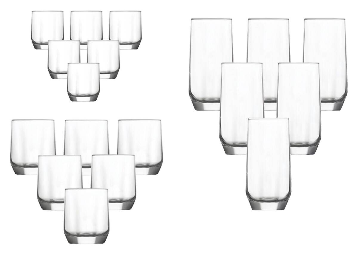 HermiaConcept Gläserset Daisy 18-tlg. transparent