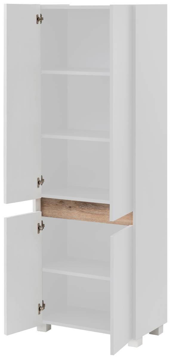 Hochschrank Cosmo perlweiß Optik B/H/T: ca. 56,9x164,5x33 cm Hochschrank Cosmo perlweiß Optik B/H/T: ca. 56,9x164,5x33 cm