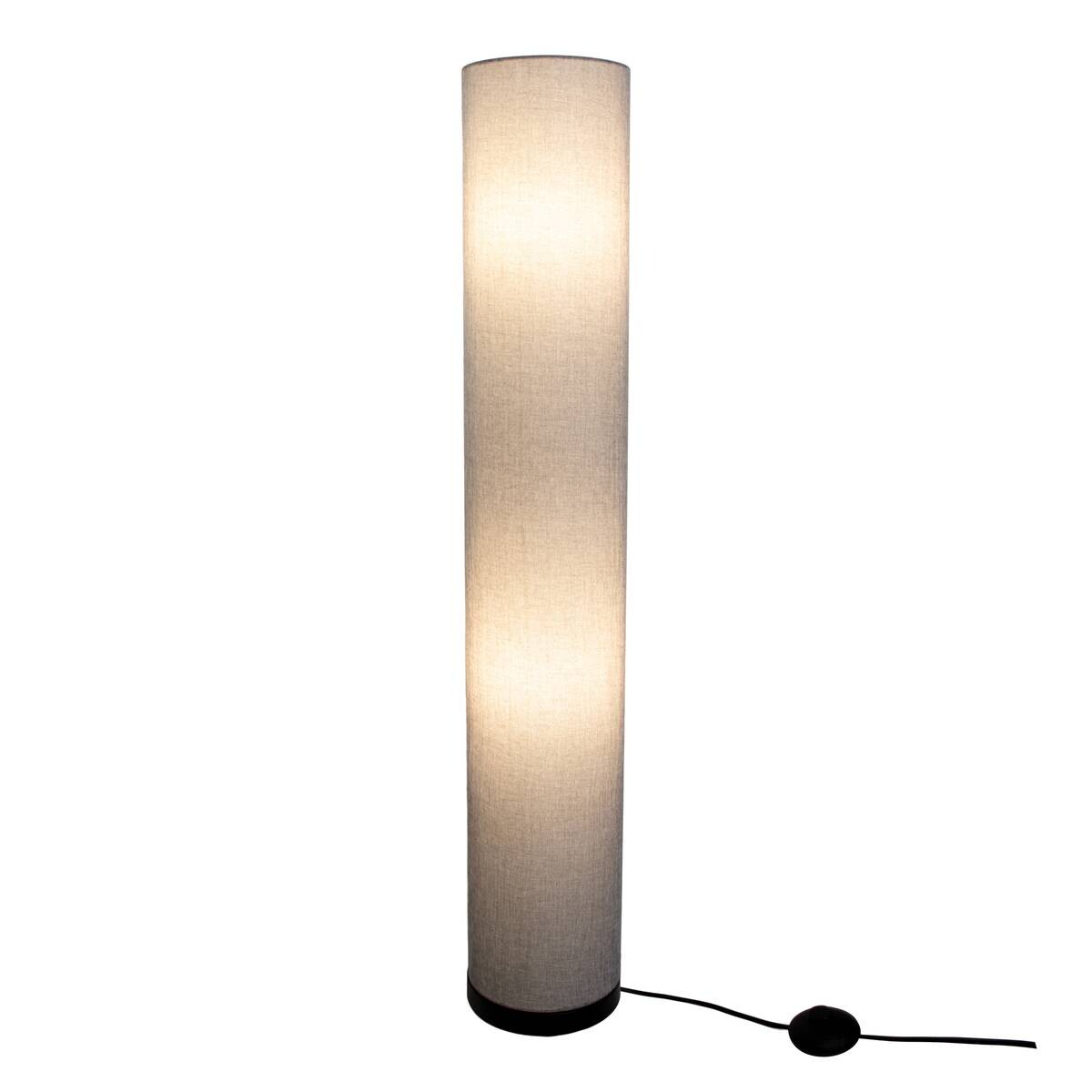 Näve Leuchten Stehleuchte 2071816 grau Metall Textil B/H/T: ca. 19x110x19 cm 3 Brennstellen