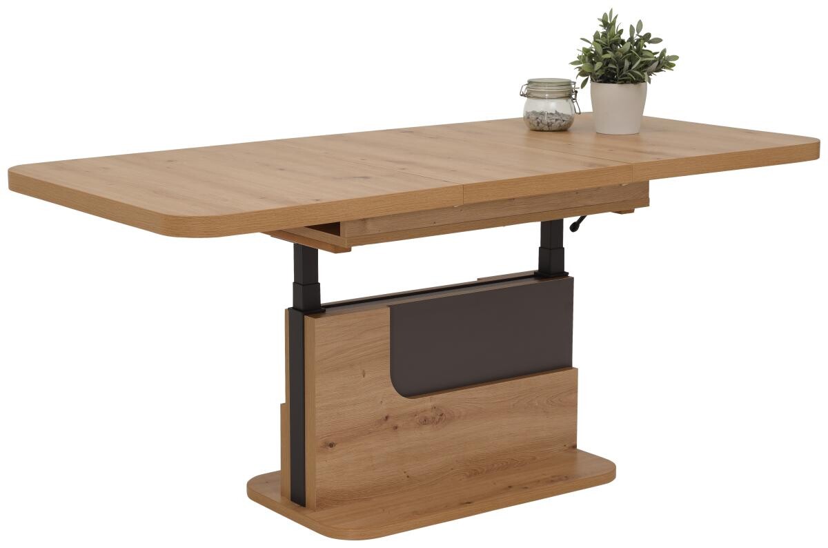 Hela Couchtisch Herbert Eiche Artisan anthrazit Holzwerkstoff B/H/T: ca. 110x58x70 cm