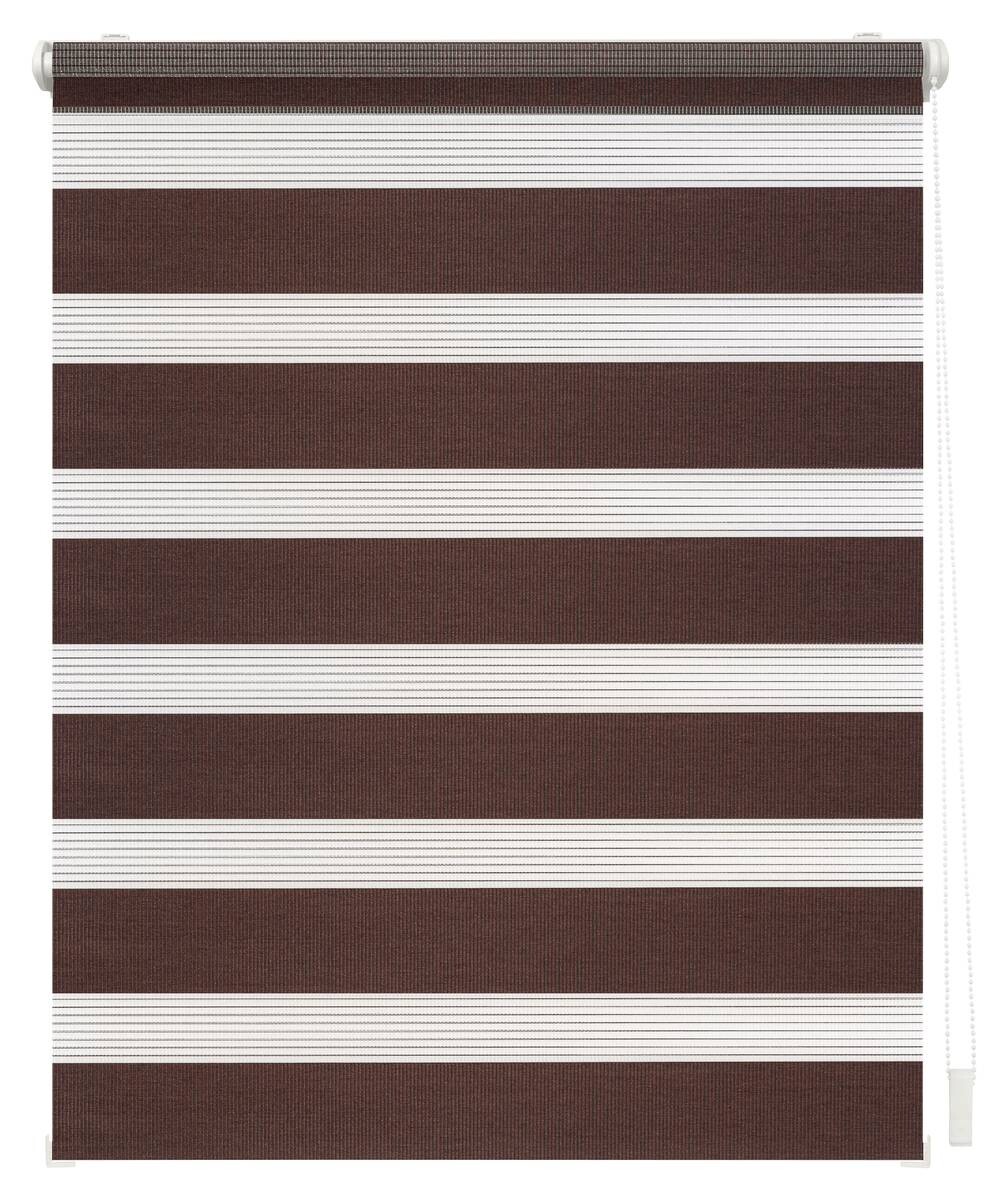 LICHTBLICK Doppelrollo Duo dunkelbraun B/L: ca. 70x220 cm