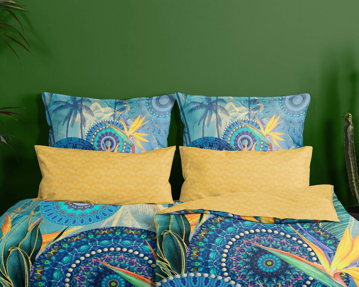 Baumwoll Bettwäsche Novia Satin Multi Baumwolle B/L: ca. 135x200 cm