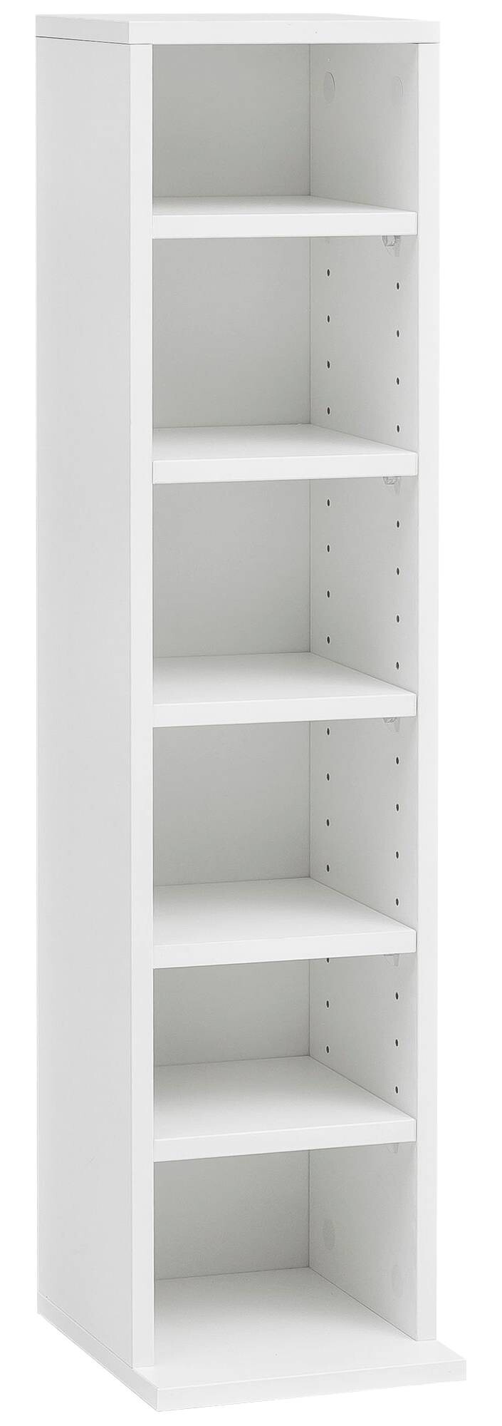 CD Regal weiß B/H/T: ca. 21x90x20 cm