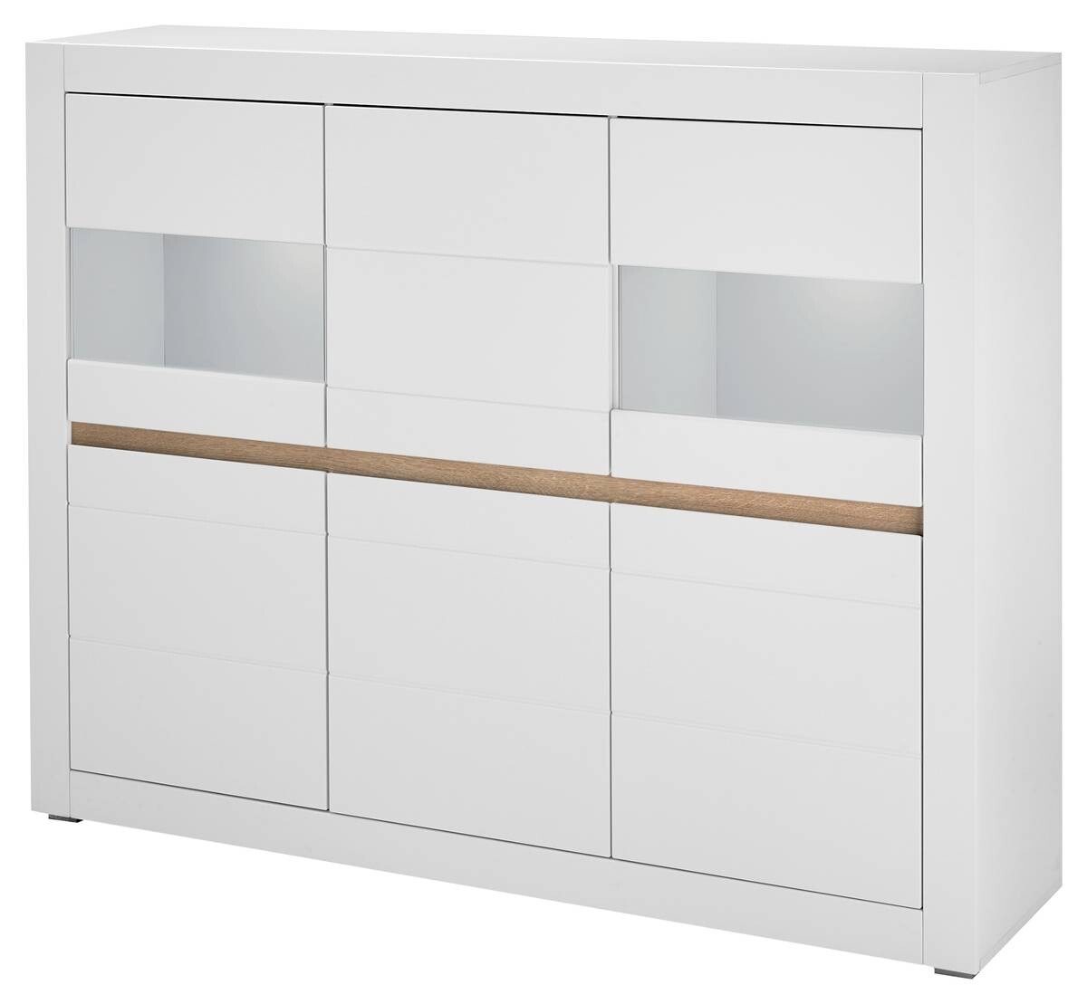 Highboard Chester weiß matt B/H/T: ca. 165x132x42 cm