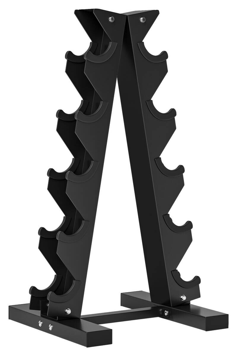 SPORTNOW Hantelständer schwarz Stahl B/H/L: ca. 33x66x35 cm