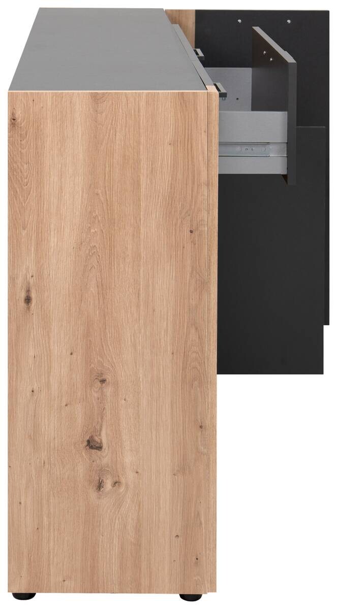 Sideboard Cento anthrazit Eiche Artisan Oak Nachbildung