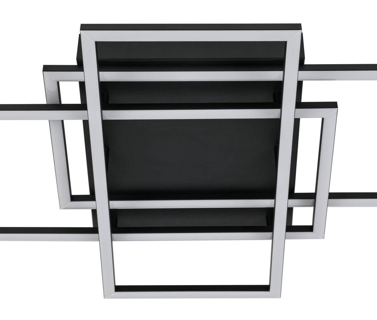 Nolo LED-Deckenleuchte Twin schwarz Metall B/H/L: ca. 36x9,1x58 cm