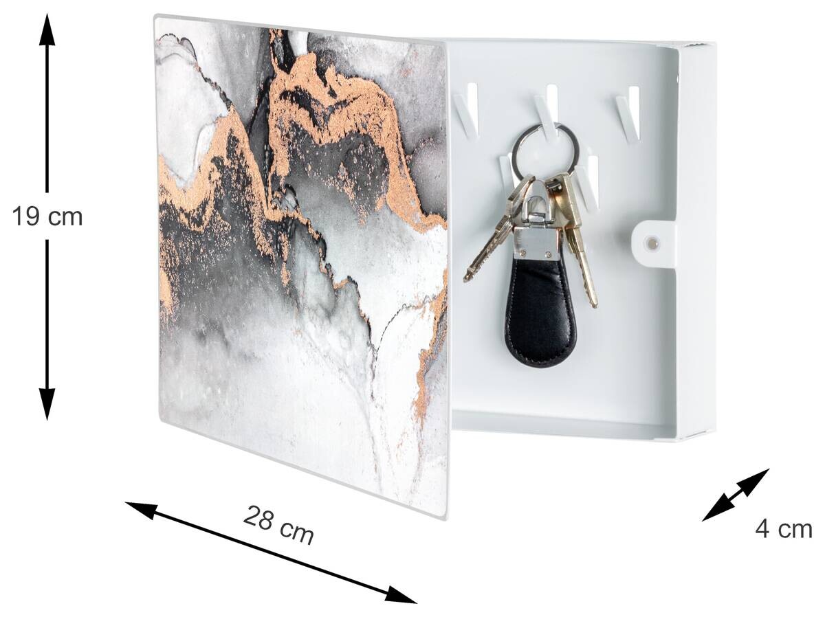 Schlüsselkasten weiß B/H/T: ca. 28x19x4 cm