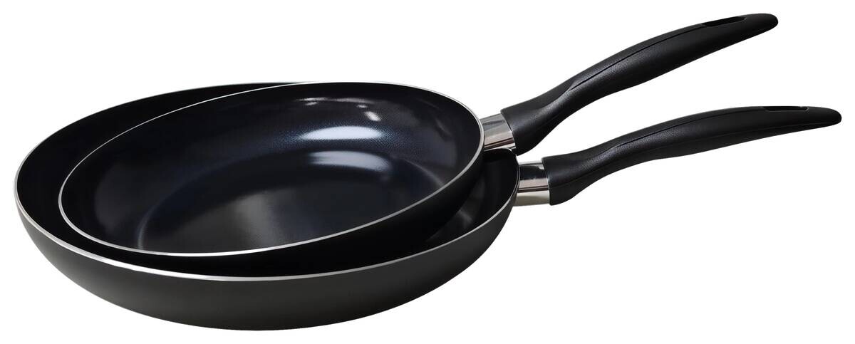 Sensation Pfannenset schwarz Aluminium 2 tlg.