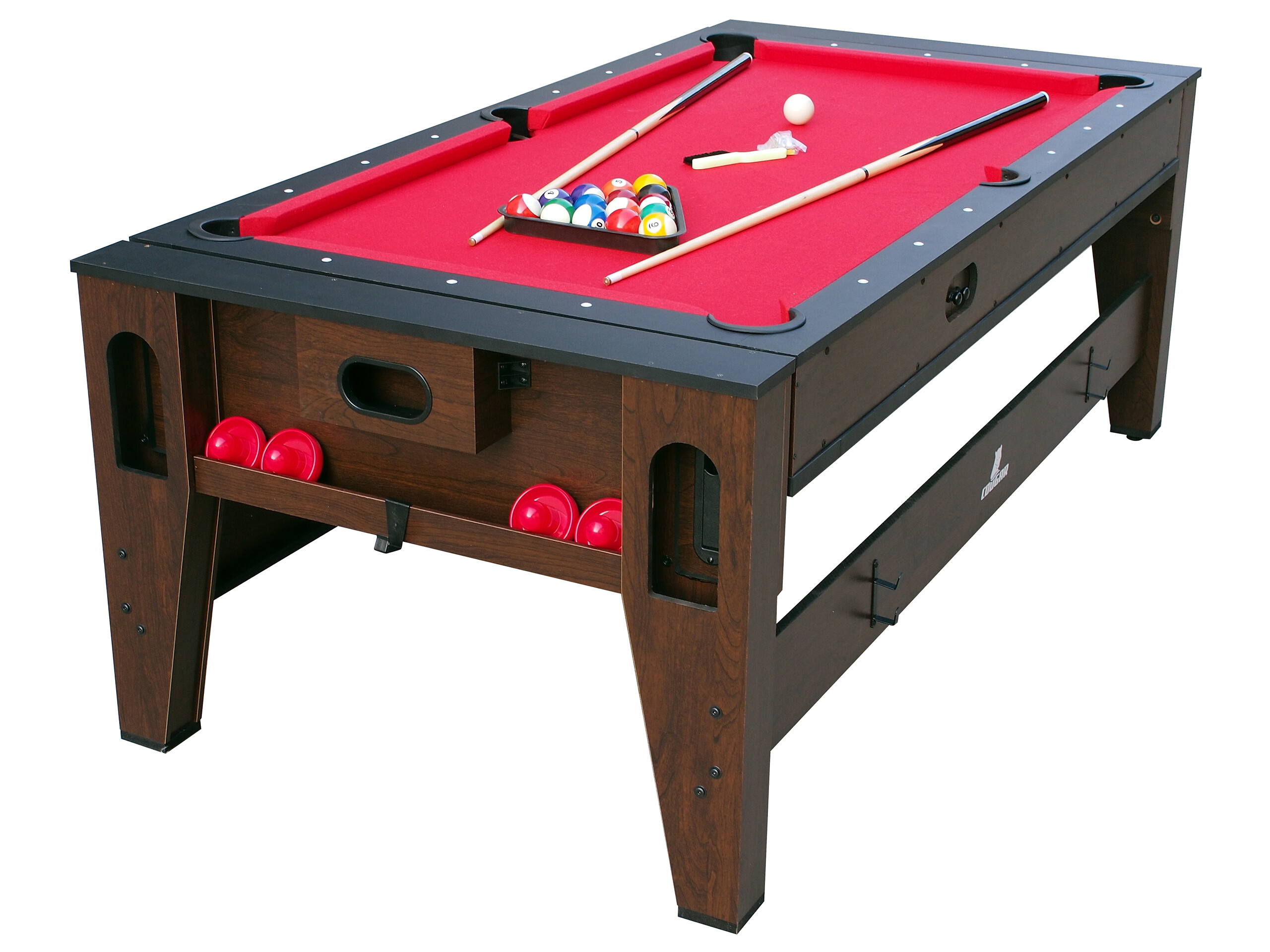 Cougar Pool- und Airhockeytisch Reverso B/H/L: ca. 107x81x216 cm