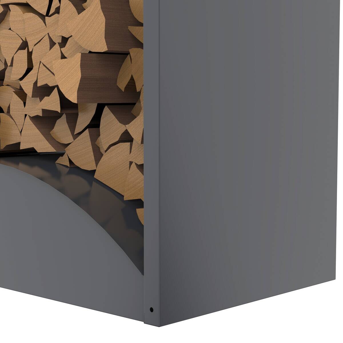 Westmann Kaminholzregal Castra anthrazit B/H/L: ca. 98x160x52 cm