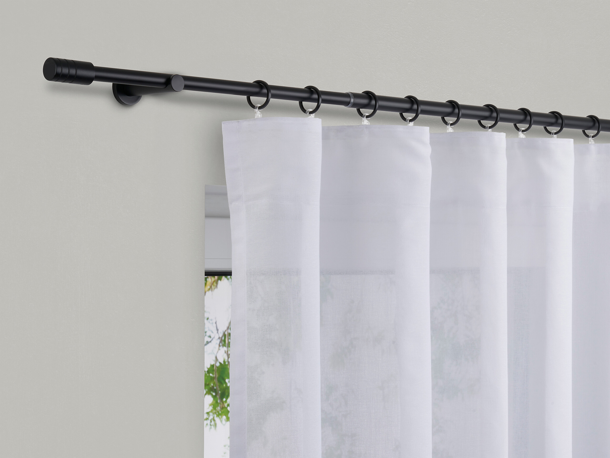 ondeco Stilgarnituren rillcube schwarz Metall ausziehbar von ca. 210 bis 400 cm 1.0 Läufe