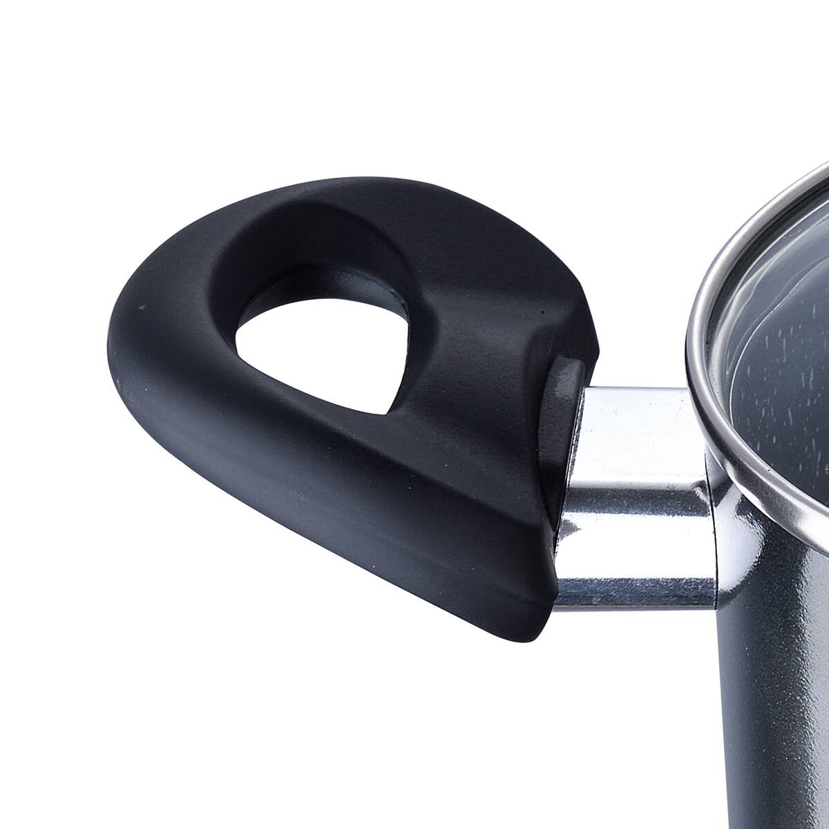 SAN IGNACIO Kochgeschirrset Soria schwarz Aluminium 4 tlg.